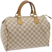 Louis Vuitton Vintage Pre-owned Canvas handvskor White, Dam