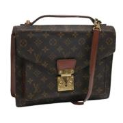 Louis Vuitton Vintage Pre-owned Canvas handvskor Brown, Dam