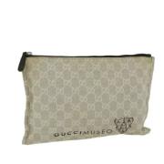 Gucci Vintage Pre-owned Canvas necessrer Beige, Dam