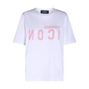 Dsquared2 Vita T-shirts och Polos White, Dam