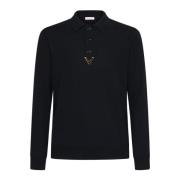 Valentino Svarta T-shirts och Polos Black, Herr