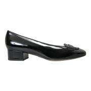 Dolce & Gabbana Svart Lackläder Blockklack Pumps Black, Dam