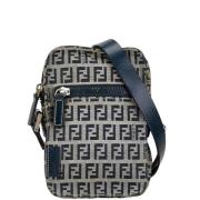 Fendi Vintage Pre-owned Canvas fendi-vskor Blue, Dam