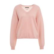 Crush Rose Stickat Aw24 Pink, Dam