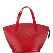 Louis Vuitton Vintage Pre-owned Laeder handvskor Red, Dam