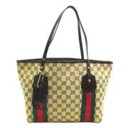 Gucci Vintage Pre-owned Canvas gucci-vskor Beige, Dam