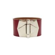 Hermès Vintage Pre-owned Laeder armband Red, Dam