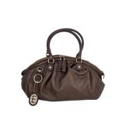 Gucci Vintage Pre-owned Canvas handvskor Brown, Dam