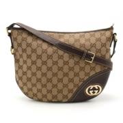 Gucci Vintage Pre-owned Canvas gucci-vskor Beige, Dam