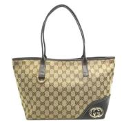 Gucci Vintage Pre-owned Canvas axelremsvskor Beige, Dam