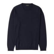 Roberto Collina ML Crew Neck Sweater Blue, Herr