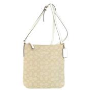 Coach Pre-owned Pre-owned Canvas axelremsvskor White, Dam