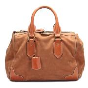 Burberry Vintage Pre-owned Canvas handvskor Brown, Dam