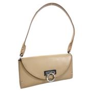 Salvatore Ferragamo Pre-owned Pre-owned Laeder axelremsvskor Beige, Da...