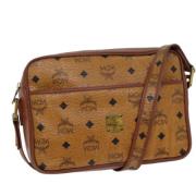 MCM Pre-owned Pre-owned Canvas crossbodyvskor Brown, Dam