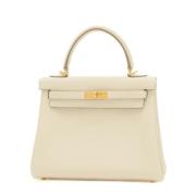 Hermès Vintage Pre-owned Laeder handvskor Beige, Dam