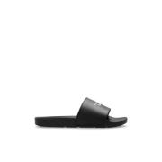 Off White Slides med präglad text Black, Herr