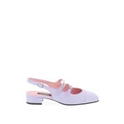 Carel Aprikos Mary Jane Slingback Skor Purple, Dam