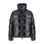 Dsquared2 Svart Ultra Light Down Jacka Kappa Black, Herr