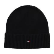 Tommy Hilfiger Herr Flag Beanie + Scarf Black, Herr