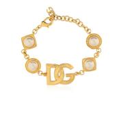 Dolce & Gabbana Armband med pärlor Yellow, Dam