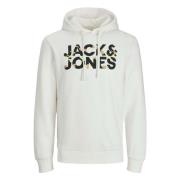 Jack & Jones Hoodie White, Herr