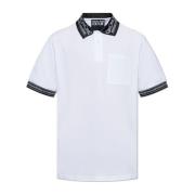 Versace Jeans Couture Logo Polo White, Herr