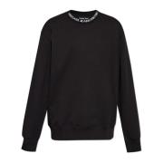 Versace Jeans Couture Sweatshirt med logotyp Black, Herr