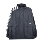 Y-3 Asymmetrisk Nylon Shell Zip Jacka Black, Herr