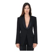 Simona Corsellini Svart Elegant Damjacka Statement Piece Black, Dam