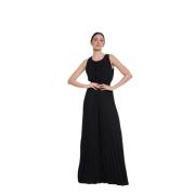 Kaos Dam Georgette Veckad Jumpsuit Black, Dam