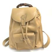 Gucci Vintage Pre-owned Canvas gucci-vskor Beige, Dam