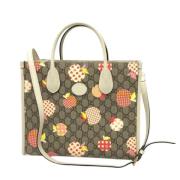 Gucci Vintage Pre-owned Canvas gucci-vskor Beige, Dam