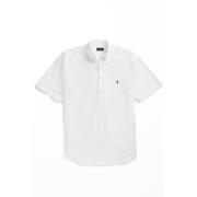 Ralph Lauren Vit casual kortärmad skjorta White, Herr