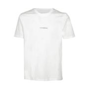 C.P. Company Kortärmad T-shirt med Distinkt Stil White, Herr