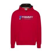 Tommy Jeans Herrhoodie RLX Modern Sport Red, Herr