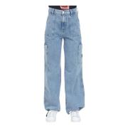 Tommy Jeans Claire Loose High-Waisted Streetwear Jeans Blue, Dam