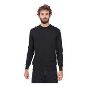 Calvin Klein Jeans Svart Crewneck Tröja Herr Casual Höst Vinter Black,...