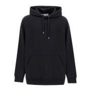 Lanvin Broderad Logo Oversized Hoodie Black, Herr