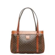 Celine Vintage Pre-owned Canvas handvskor Brown, Dam