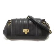 Chanel Vintage Pre-owned Laeder axelremsvskor Black, Dam