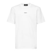 Dsquared2 Logo Front T-shirt Vit White, Herr