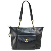 Chanel Vintage Pre-owned Laeder chanel-vskor Black, Dam