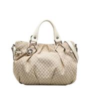 Celine Vintage Pre-owned Canvas handvskor Brown, Dam