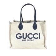 Gucci Vintage Pre-owned Canvas gucci-vskor Beige, Dam