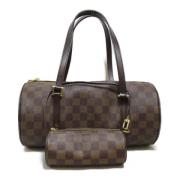 Louis Vuitton Vintage Pre-owned Canvas handvskor Brown, Dam