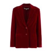 JW Anderson Lyxig Röd Sammet Blazer Red, Dam