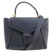 Coach Pre-owned Pre-owned Tyg axelremsvskor Blue, Dam