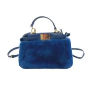 Fendi Vintage Pre-owned Canvas fendi-vskor Blue, Dam