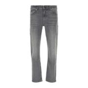 Boss Stretch Denim Delaware Jeans Gray, Herr